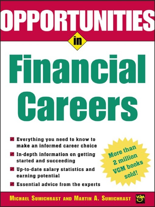 Title details for Opportunities in Financial Careers by Michael Sumichrast - Available